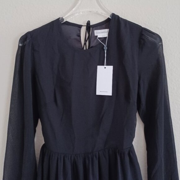 Lovers + Friends Allister Open Back Dress Black S NWT - Picture 8 of 13